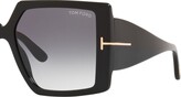Thumbnail for your product : Tom Ford Eyewear Oversize-Frame Gradient-Lens Sunglasses