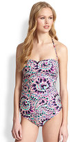 Thumbnail for your product : Shoshanna Paisley Tankini Bikini Top