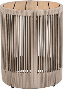 East Urban Home Outdoor Rattan Rope Side Table