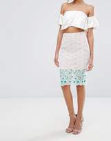 Thumbnail for your product : Endless Rose Floral Embroidered Lace Pencil Skirt