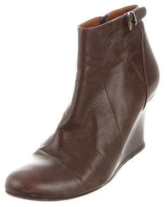 Lanvin leather Wedge Ankle Boots