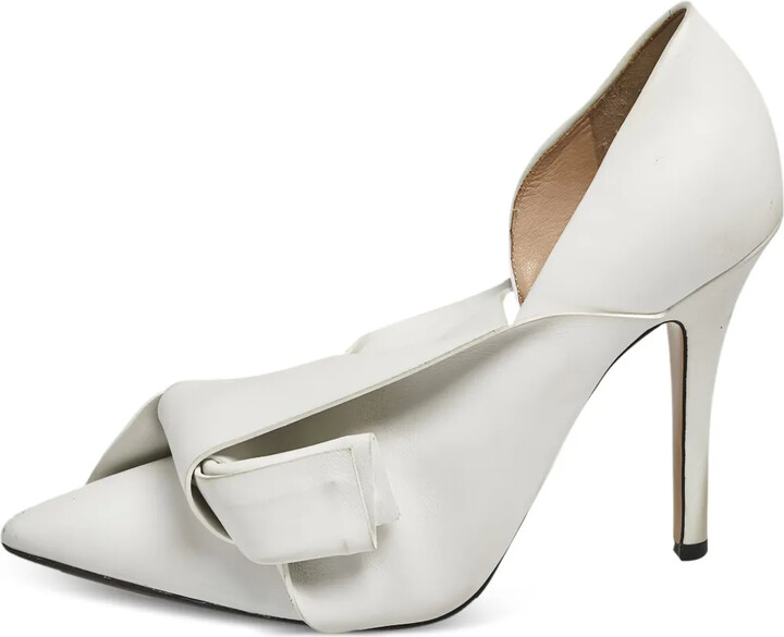 No.21 110mm Knotted Leather Pumps