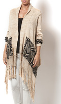 Thumbnail for your product : Selfie Couture Fringe Tribal Cardi