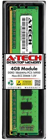 A-Tech 4GB RAM Replacement for Crucial BLS4G3D18ADS3, BLT2KIT4G3D1869DT1TX0, BLT4G3D1869DT1TX0 DDR3 1866MHz PC3-14900 DIMM Desktop Memory