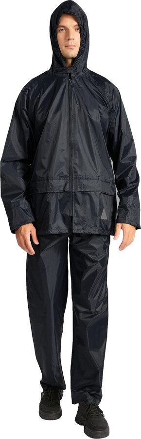 SWISSWELL Men's Rain Suit Waterproof Lightweight Hooded Rainwear for ...