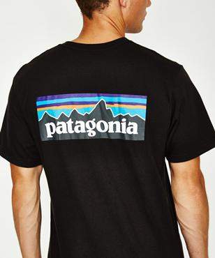 Patagonia P-6 Logo Responsibli Tee Black