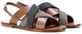 Brunello Cucinelli Monili-beaded leather sandals