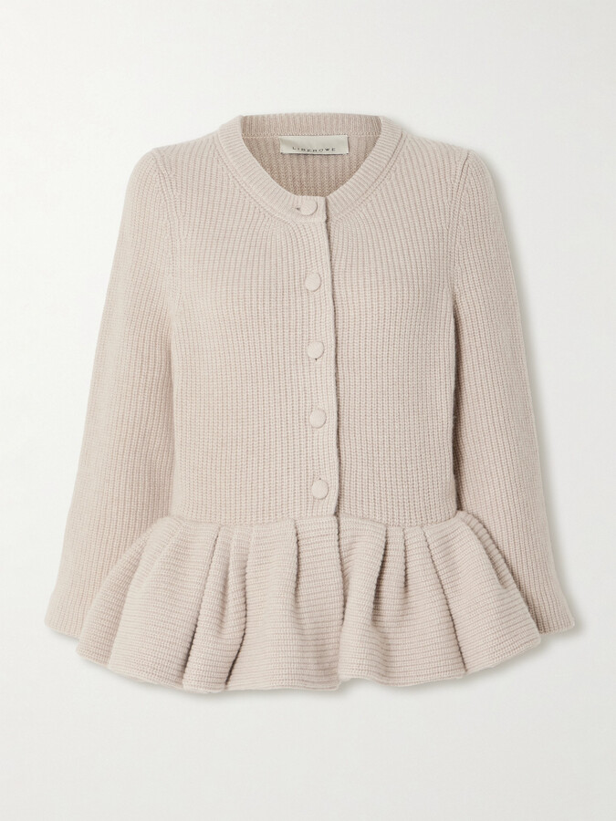 Peplum Sweater Cardigan | ShopStyle