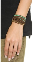 Thumbnail for your product : Chan Luu Chrysoprase Beaded Wrap Bracelet
