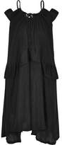 Iro Joylie Cold-Shoulder Gathered Crepe Mini Dress