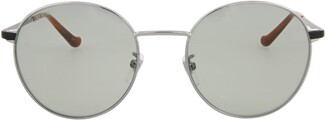 round frame metal gucci sunglasses