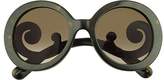 Thumbnail for your product : Prada Swirled Temple Large Frame Sunglasses