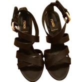 Thumbnail for your product : Fendi Black Sandals
