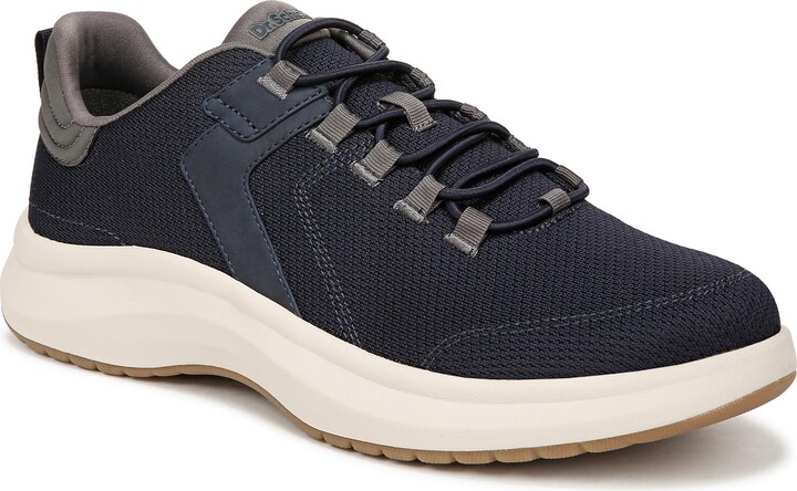 Dr.Scholl's SHOES Dr. Scholl's Men's Feel Relief Plantar Fasciitis Sneaker Dark Navy Blue Fabric 11 M
