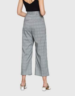 Need Wide Leg Tuck Pant in Grey Combo