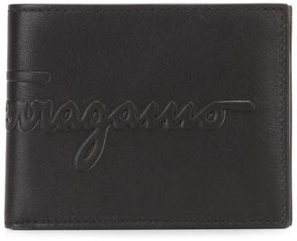 Ferragamo embossed logo ID wallet - men - Calf Leather - One Size