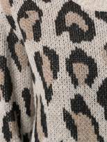 Thumbnail for your product : R 13 leopard pattern jumper