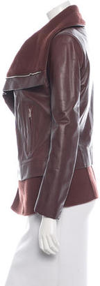 Rick Owens Wool-Lined Leather jacket