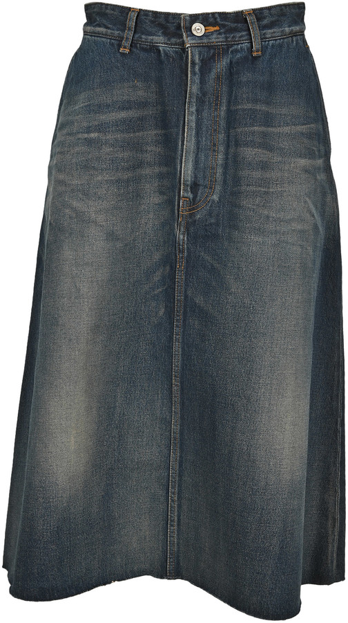 Grey jeans skirt Clearance
