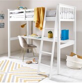 Thumbnail for your product : Very Novara High Sleeper With Desk - White - Bed Frame With Standard Mattress