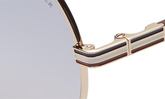 Moncler 56mm Mirrored Round Sunglasses