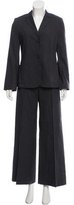 Thumbnail for your product : Piazza Sempione Linen-Blend Pinstripe Pantsuit