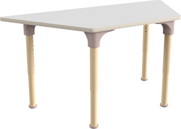 Bright Beginnings Adjustable Height Trapezoid Activity Table