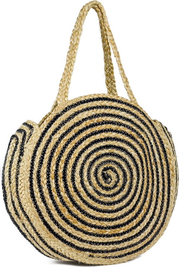 Magid Women’s Jute Circle Woven Shoulder Bag