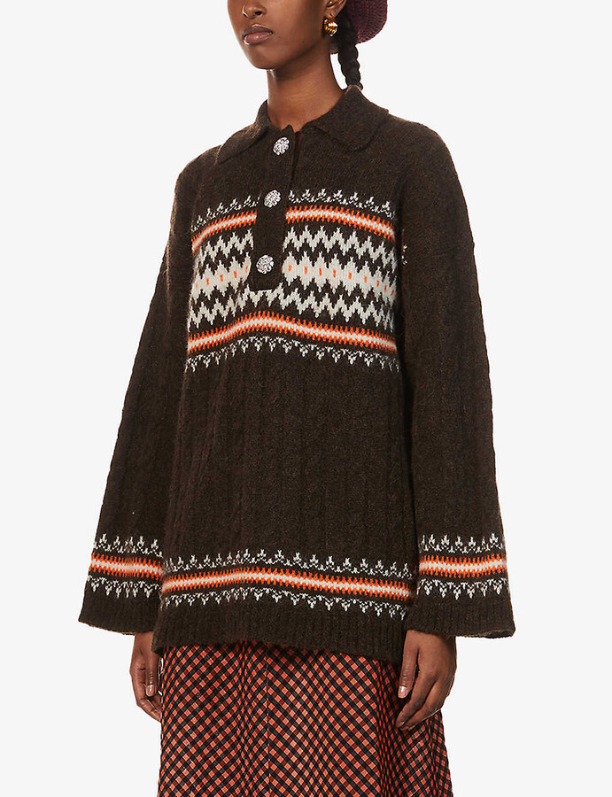 shrimps floral cardigan