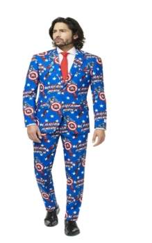 Opposuits OppoSuits Men's Captain America Licensed Suit