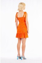 Thumbnail for your product : NEVER FULLY DRESSED Lurex Dobby Mini Dress - Orange