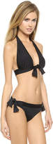 Thumbnail for your product : Norma Kamali Halter Front Tie Bikini Top