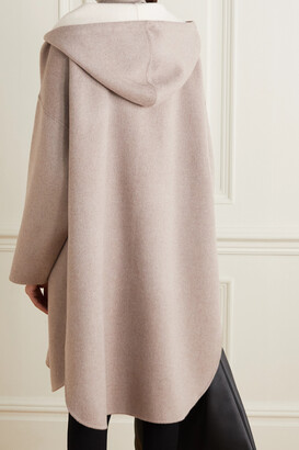 Totême Hooded Wool And Cashmere-blend Coat - Neutrals