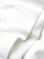 Thumbnail for your product : Fleur Du Mal Deep V-Neck Ruffle Shift Dress