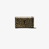 Thumbnail for your product : Saint Laurent gold and black kate leopard print shoulder bag