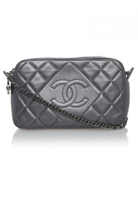 Chanel Metallic Leather Quilted Shoulder Bag