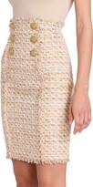Thumbnail for your product : Balmain Cotton-Blend Tweed Pencil Skirt