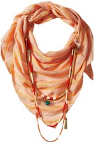 Thumbnail for your product : BCBGeneration Striped Layered Triangle Scarf