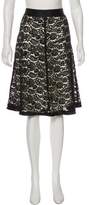 Thumbnail for your product : Rebecca Taylor Knee-Length Lace Skirt