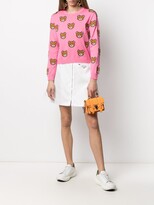 Thumbnail for your product : Moschino Teddy bear intarsia jumper