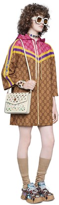 Gucci GG technical jersey dress with zip