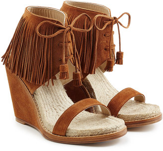 Paul Andrew Fringed Suede Sandals