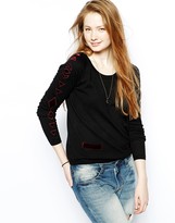 Thumbnail for your product : Maison Scotch Light Knit Long Sleeved Top