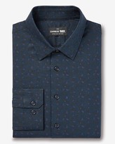 Thumbnail for your product : Express Slim Floral Stretch Cotton 1Mx Dress Shirt