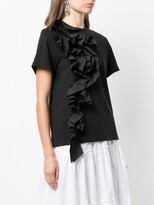 Thumbnail for your product : Jason Wu floral-applique cotton T-shirt