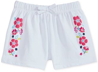 First Impressions Ruffle-Waist Floral-Graphic Cotton Shorts, Baby Girls (0-24 months), Created for Macy's