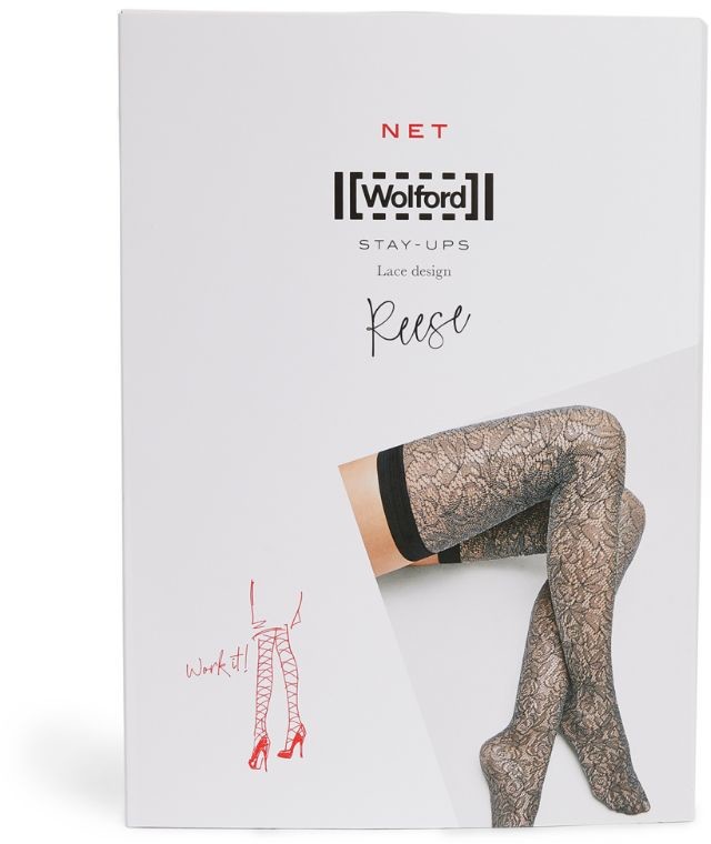 Wolford Floral Lace Reese Stay Ups ShopStyle Lingerie