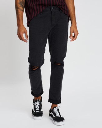 ROLLA'S Men's Black Slim - Rollies Jeans