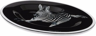Dolce & Gabbana Zebra-Print Wooden Tray