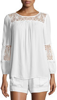 Thumbnail for your product : Joie Coastal Embroidered-Lace Top